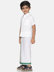 Boys Shirt With Dhoti Set.