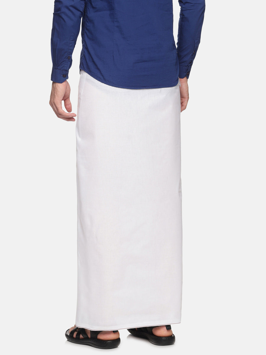 Men Cotton Traditional  White Colour Regular Dhoti.