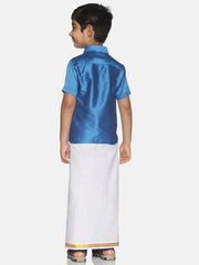 Boys Shirt With Dhoti Set.