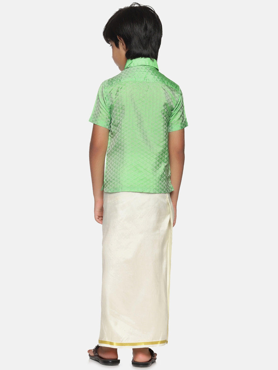 Boys Shirt Readymade Dhoti Set.