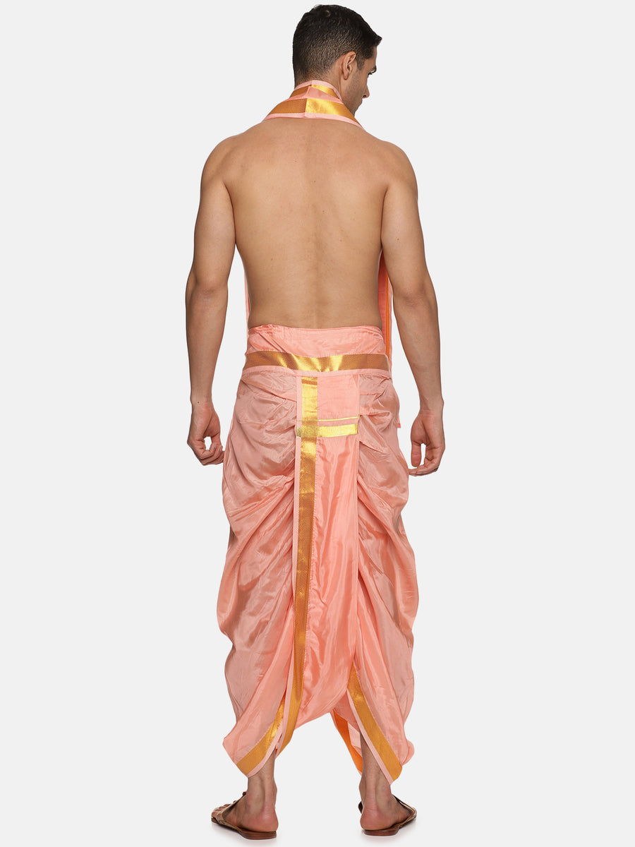 Men Ready to Wear Dhoti Pant and Angavastram Set