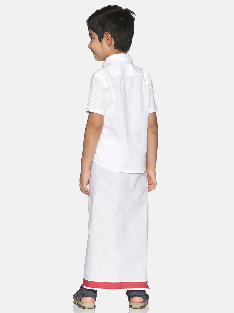 Boys Shirt With Dhoti Set.