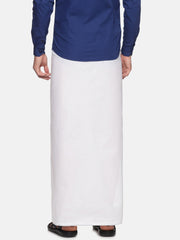 Men Cotton Traditional  White Colour Regular Dhoti.