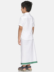 Boys Shirt With Dhoti Set.