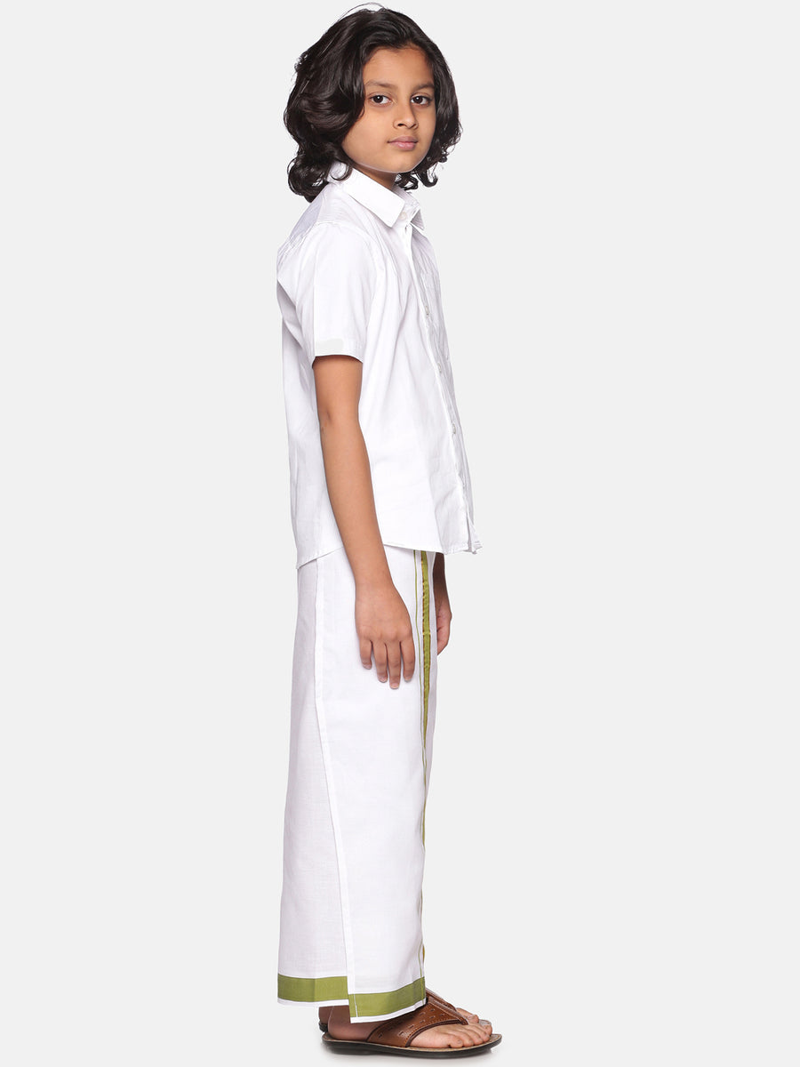 Boys Shirt With Dhoti Set.