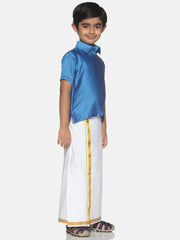 Boys Shirt With Dhoti Set.