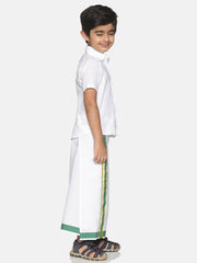 Boys Shirt With Dhoti Set.