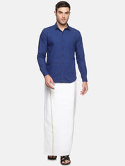 Men Cotton Traditional  White Colour Regular Dhoti.