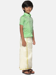 Boys Shirt Readymade Dhoti Set.