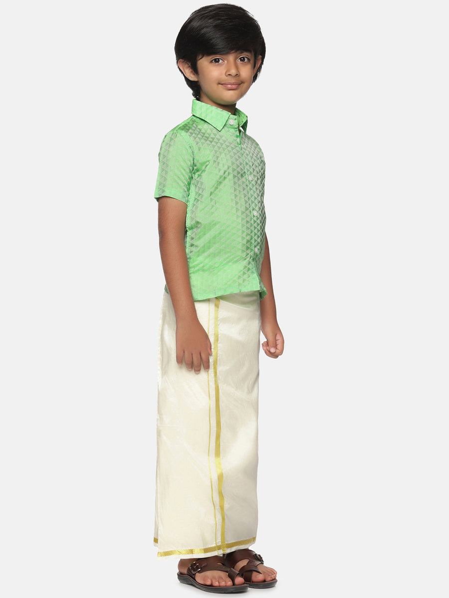 Boys Shirt Readymade Dhoti Set.