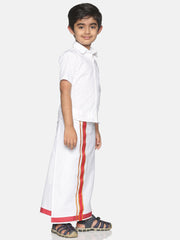 Boys Shirt With Dhoti Set.