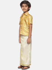 Boys Shirt With Dhoti Set.