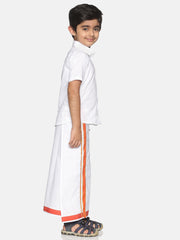 Boys Shirt With Dhoti Set.