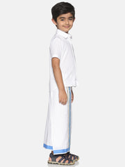 Boys Shirt With Dhoti Set.