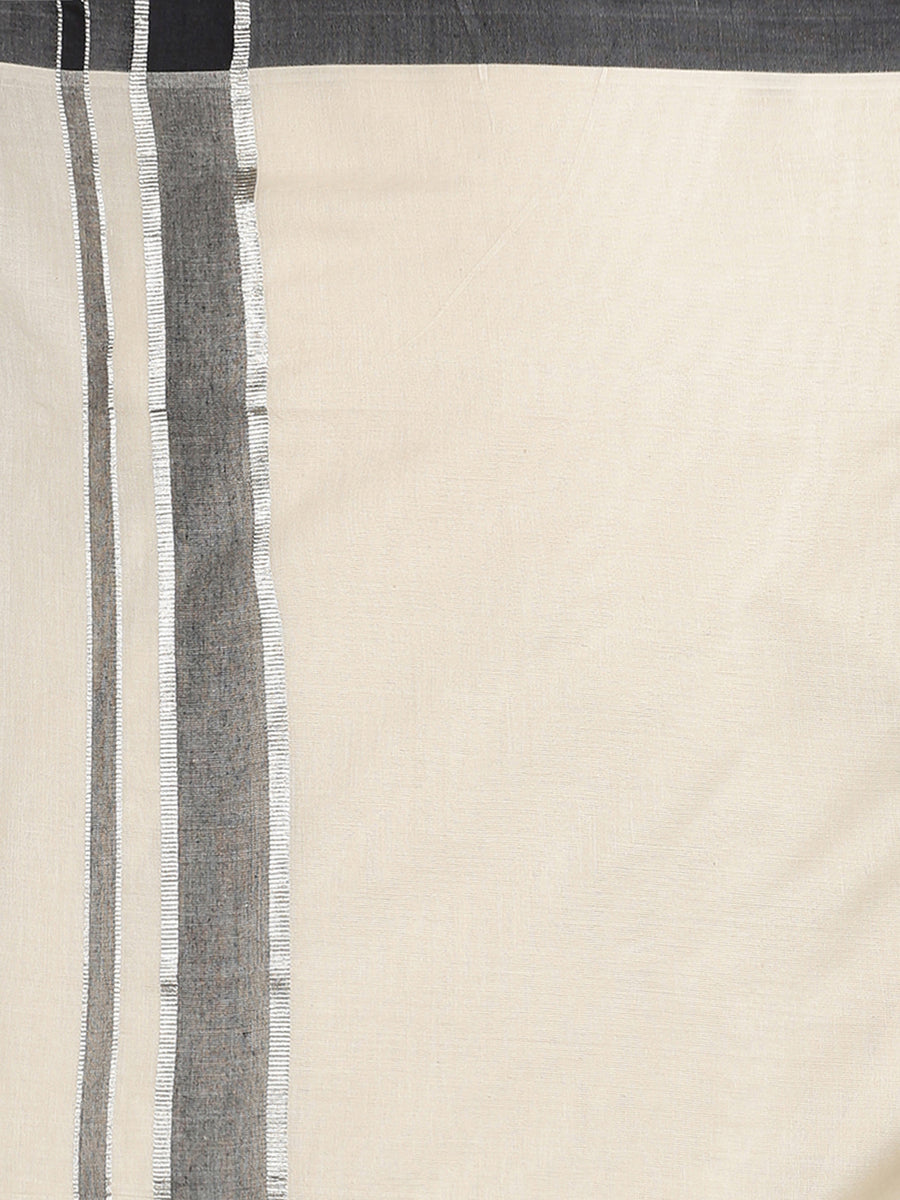 Men Cotton Traditional Off White Colour Regular Dhoti.