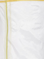 Men Artsilk Traditional White Colour Regular Dhoti.
