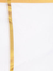 Men Cotton Traditional White Colour Regular Dhoti.