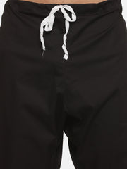 Men Cotton Drawstring Closure Pyjama With Pocket