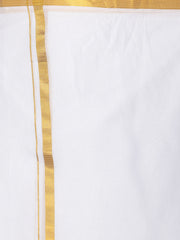 Men Cotton Traditional White Colour Regular Dhoti.