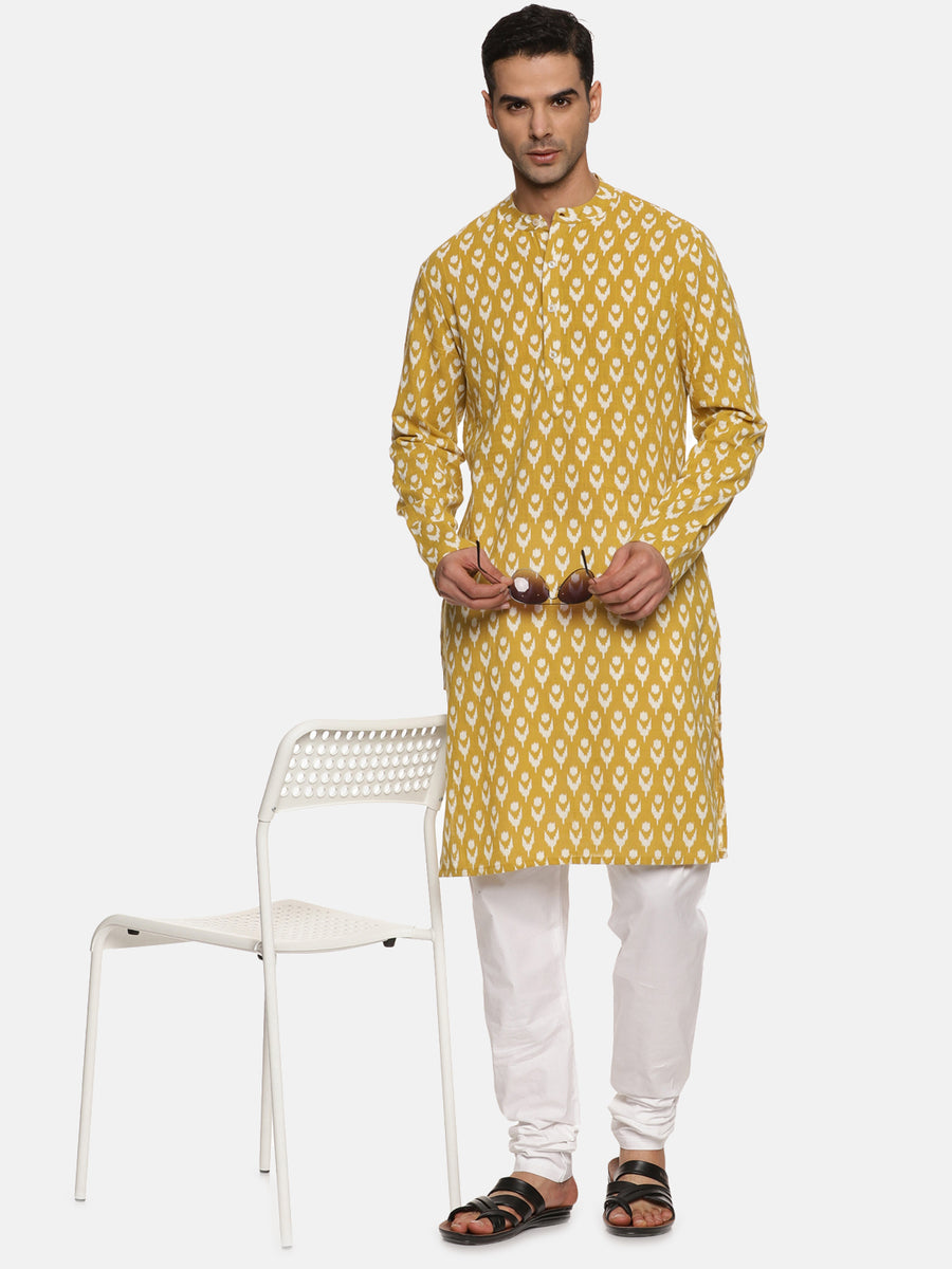 Men Solid White Cotton Pyjama with Pocket
