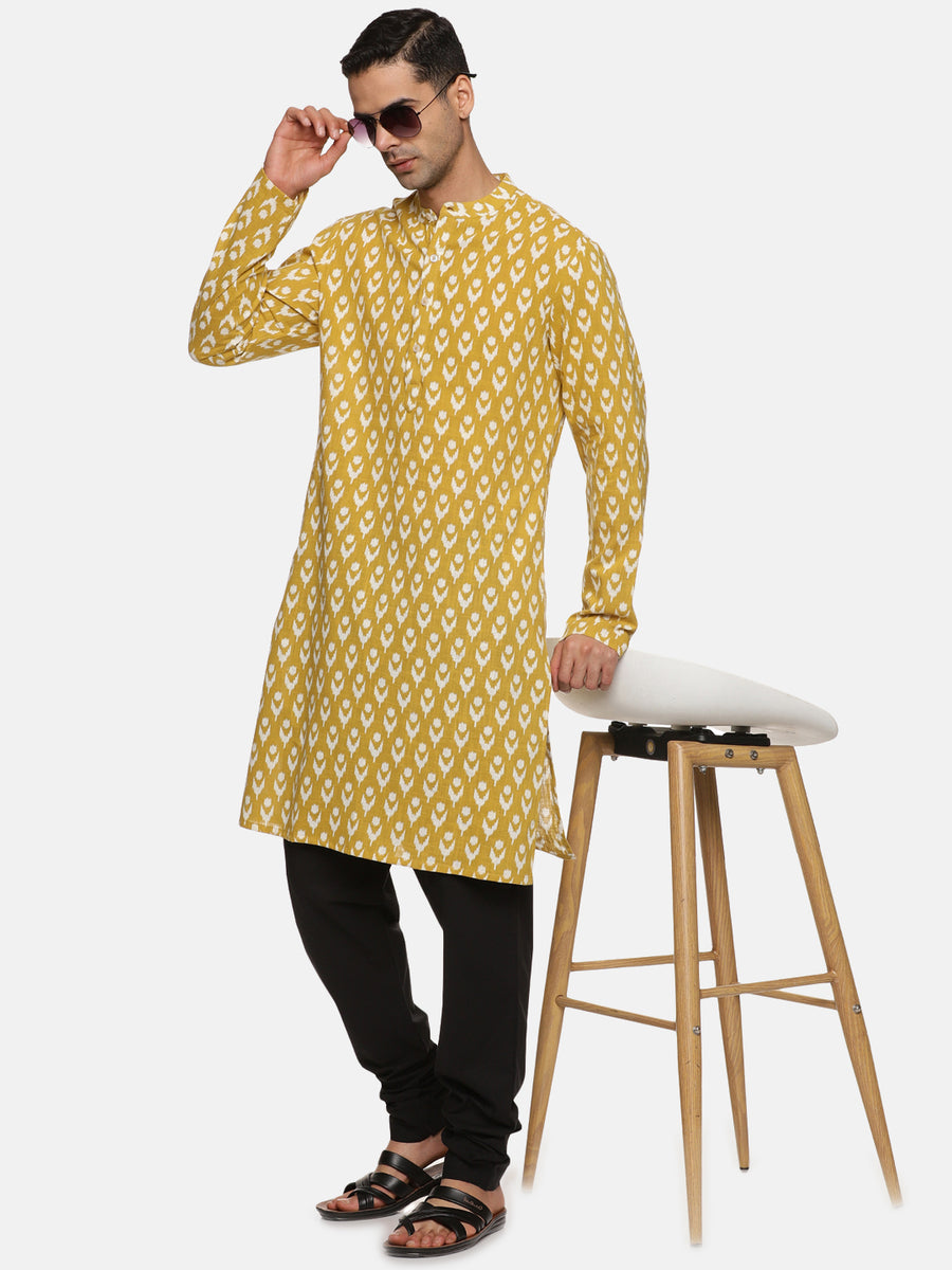 Men Solid Black Cotton Pyjama With Pocket
