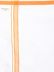 Mens Readymade Pocket Dhoti Vaika Orange.