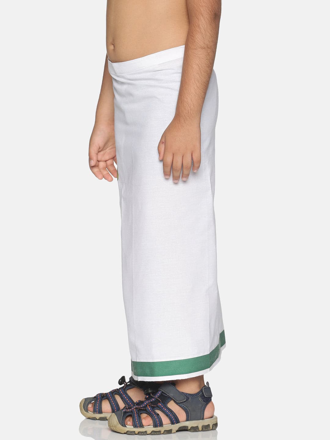 Boys White Colour Cotton Readymade Dhoti.