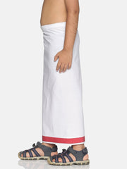 Boys White Colour Cotton Readymade Dhoti