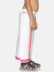 Boys White Colour Cotton Readymade Dhoti