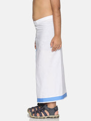 Boys White Colour Cotton Readymade Dhoti