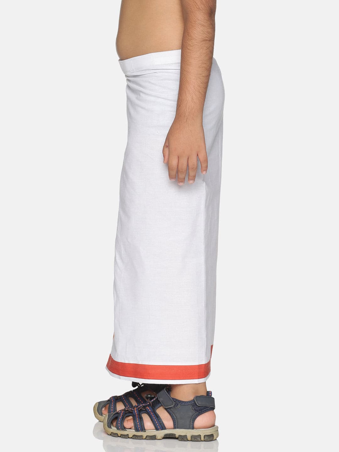 Boys White Colour Cotton Readymade Dhoti