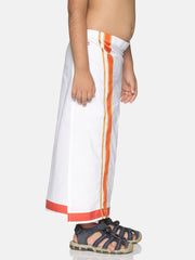 Boys White Colour Cotton Readymade Dhoti