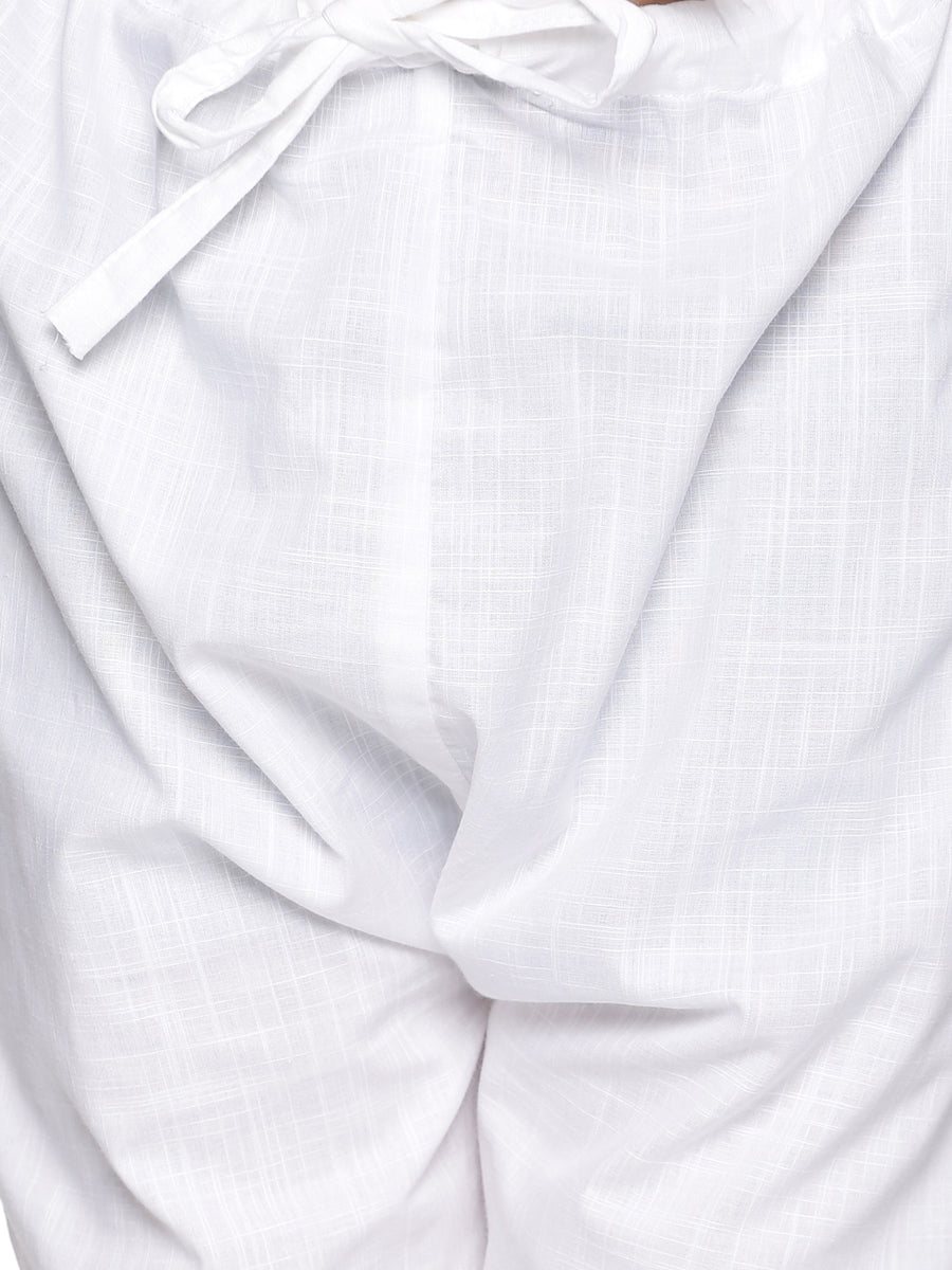 Boys Pink Colour Cotton Kurta Pyjama Set