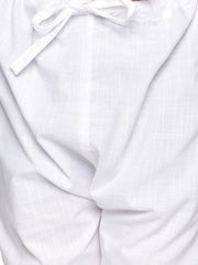 Boys Off White Colour Cotton Kurta Pyjama Set