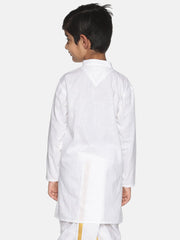Boys White Colour Cotton Kurta