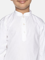 Boys White Colour Cotton Kurta