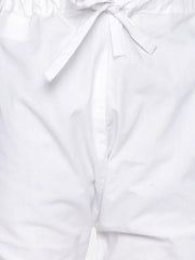 Boys White Colour Cotton Kurta Pyjama Set.
