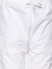Boys Off White Colour Art Silk Kurta Pyjama Set