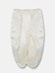 Boys Green Colour Art Silk Kurta Dhoti Pant Set.