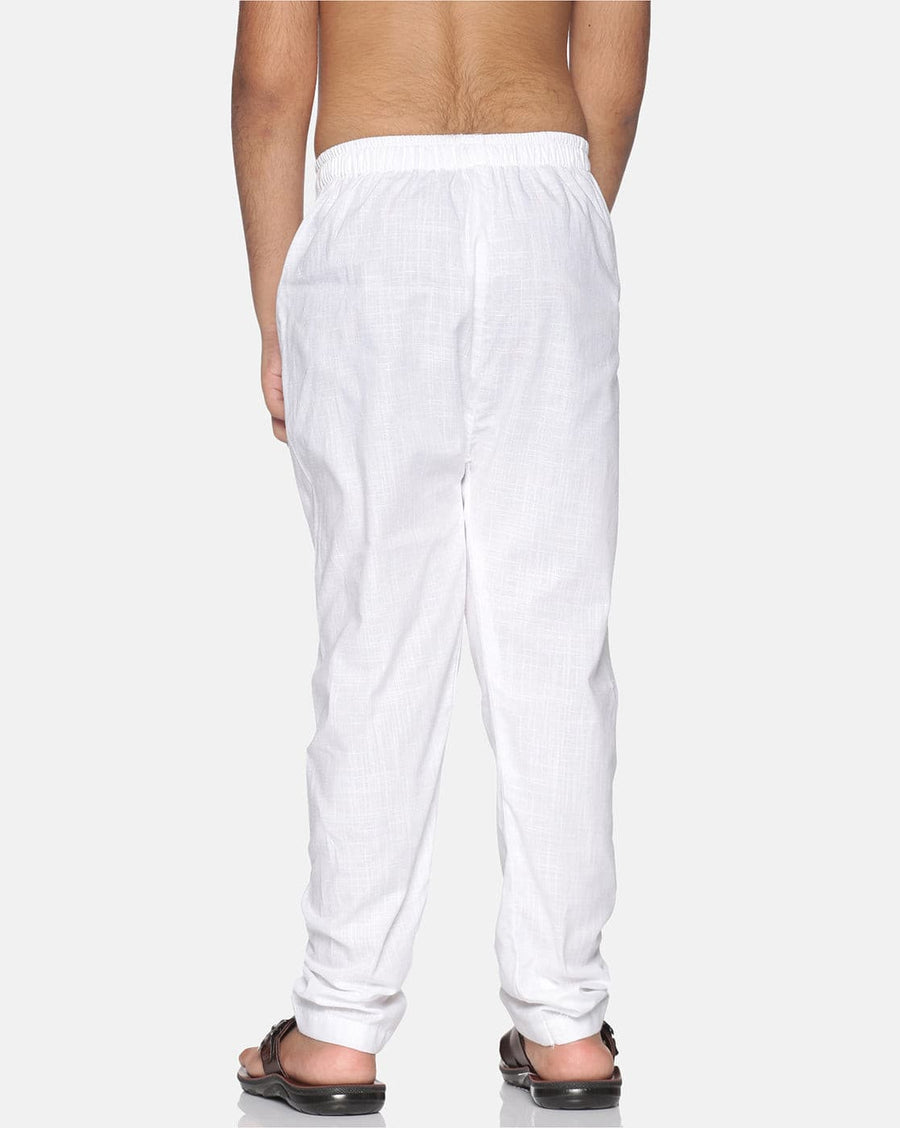 Boys White Colour Cotton Pyjama