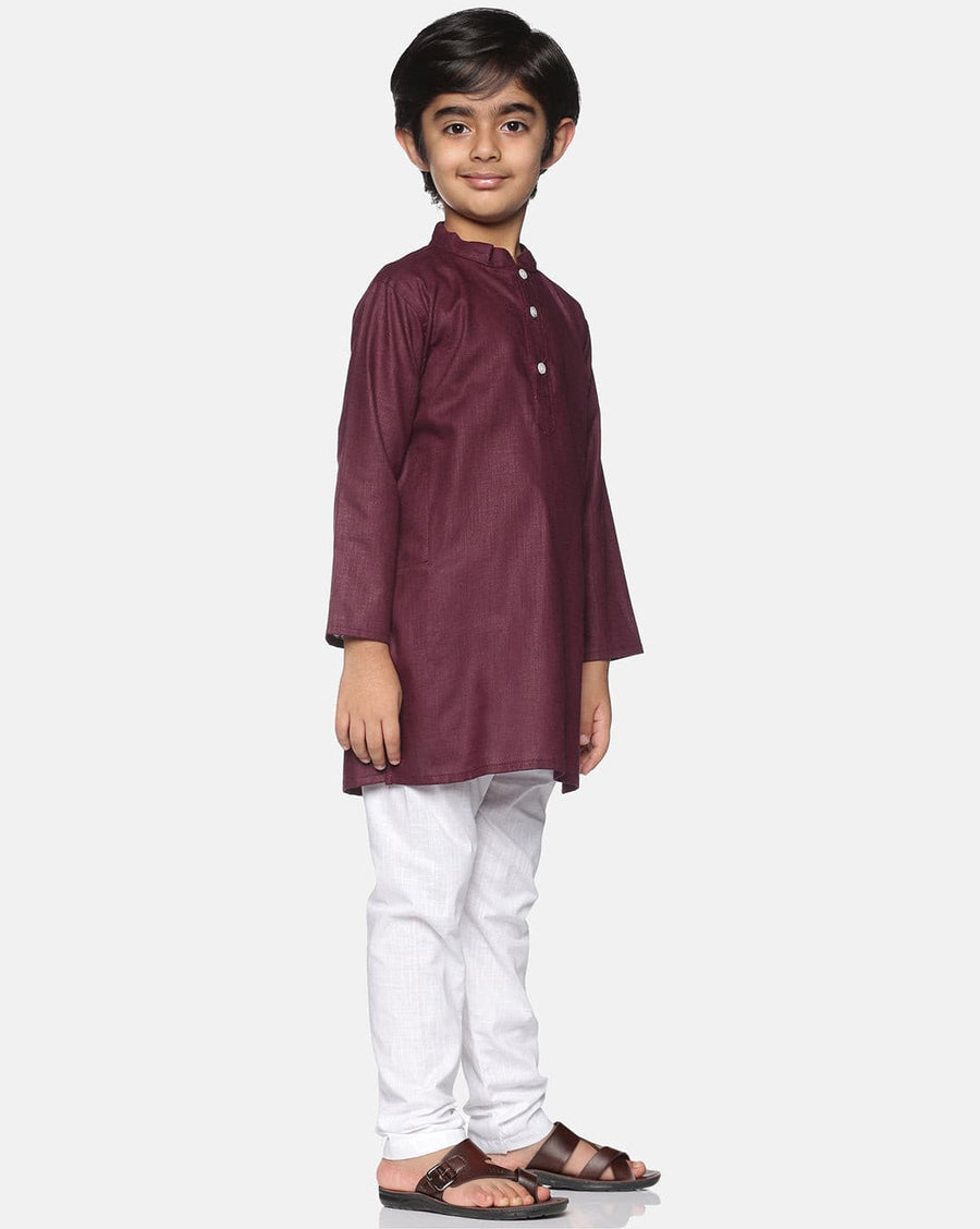 Boys White Colour Cotton Pyjama