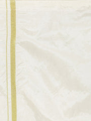 Boys Solid Cream Shirt And Dhoti Set.