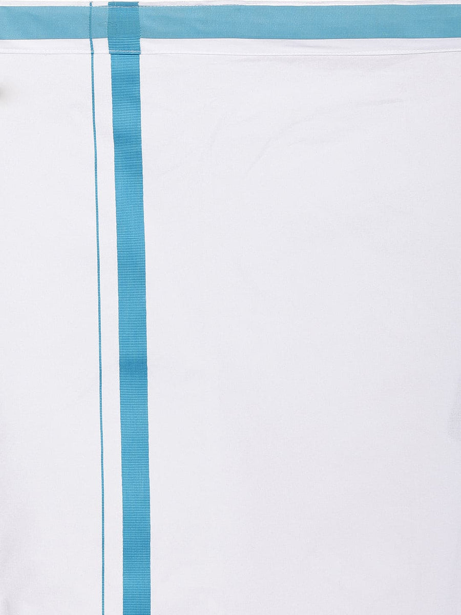 Men White Colour Cotton Readymade Pocket Dhoti