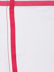 Men White Colour Cotton Readymade Pocket Dhoti