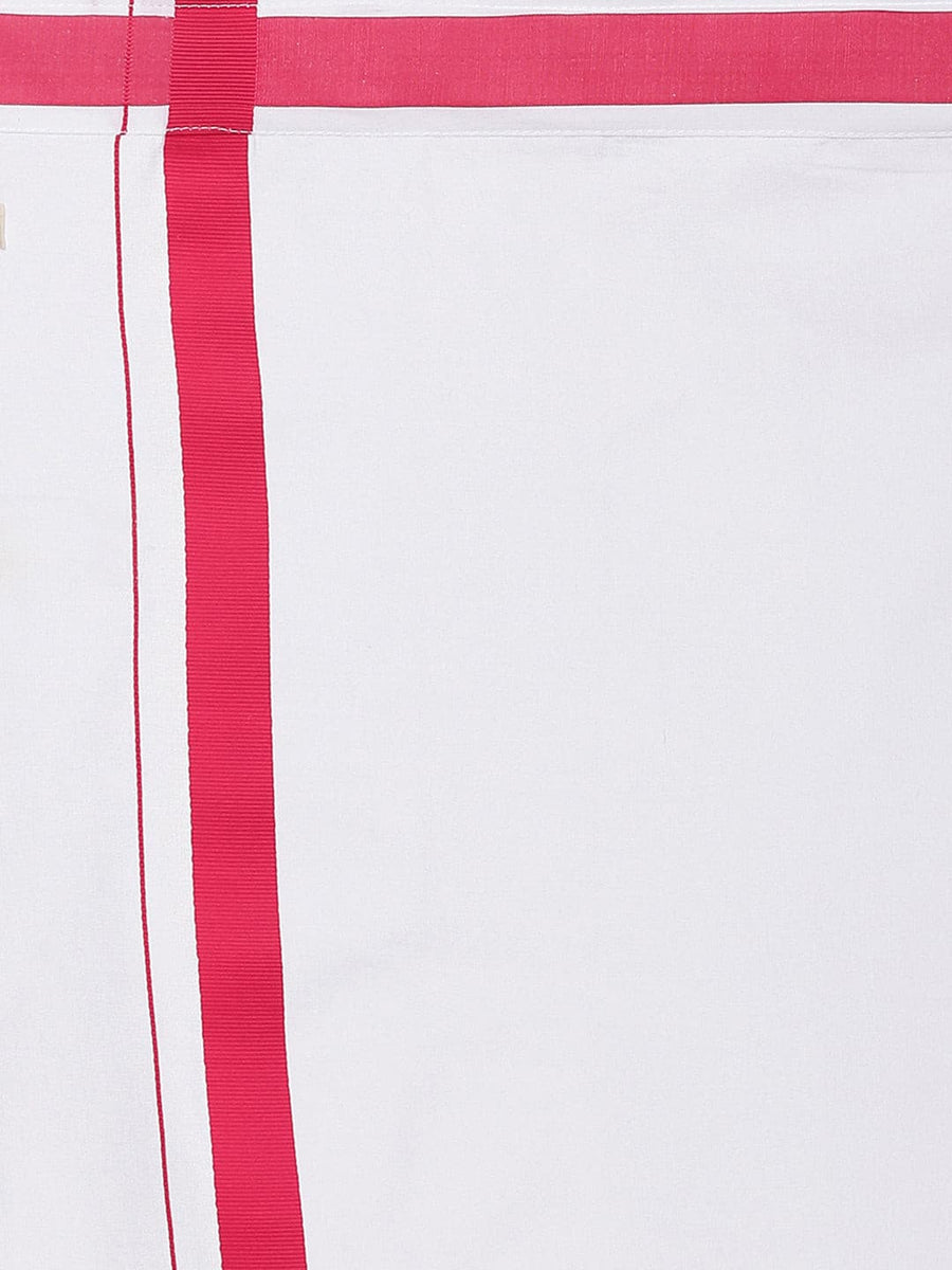 Men White Colour Cotton Readymade Pocket Dhoti