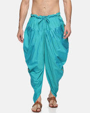 Men Silk Finish Solid Colour Side Laced Ready to Wear Dhoti Pant