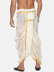 Men Off White Colour Polyester Panjakejam / Dhoti Pant.