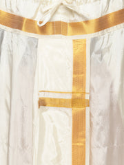 Men Off White Colour Polyester Panjakejam / Dhoti Pant.