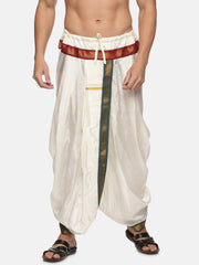 Men Off White Colour Polyester Panjakejam / Dhoti Pant