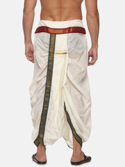 Men Off White Colour Polyester Panjakejam / Dhoti Pant.